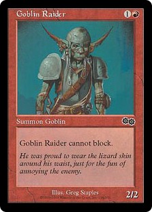 【ENG】《ゴブリンの略奪者/Goblin Raider》[USG]