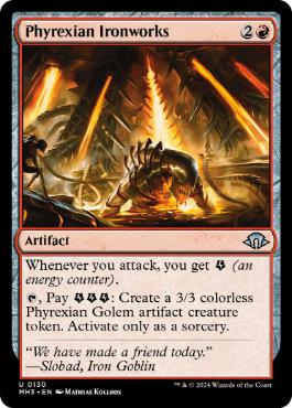 【ENG】【Foil】《ファイレクシアの鉄工所/Phyrexian Ironworks》[MH3]
