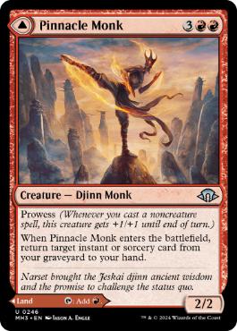 【ENG】【Foil】《頂の修道士/Pinnacle Monk》[MH3]