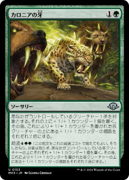 【JPN】【Foil】《カロニアの牙/Fangs of Kalonia》[MH3]