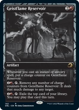 【ENG】【Foil】■DBL■《霊炎貯蔵器/Geistflame Reservoir》[MID]