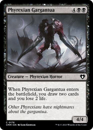 【ENG】【Foil】《ファイレクシアのガルガンチュア/Phyrexian Gargantua》[CMM]