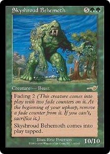 【ENG】【Foil】《スカイシュラウドのビヒモス/Skyshroud Behemoth》[NEM]