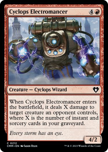 【ENG】【Foil】《サイクロプスの電術師/Cyclops Electromancer》[CMM]