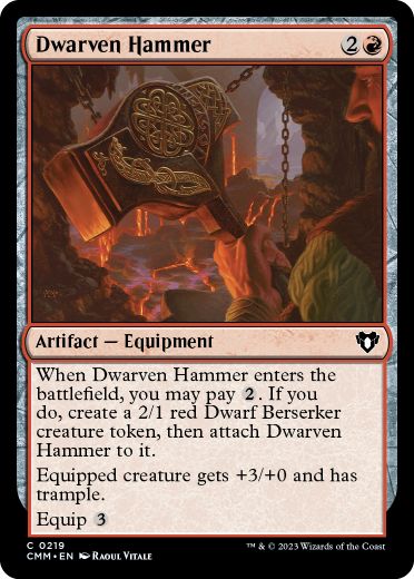 【ENG】【Foil】《ドワーフの鎚/Dwarven Hammer》[CMM]