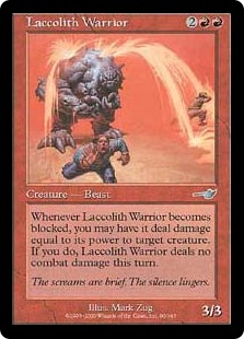 【ENG】《溶岩獣の戦士/Laccolith Warrior》[NEM]