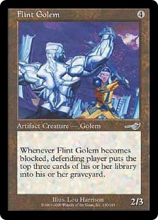 【ENG】【Foil】《火打ち石のゴーレム/Flint Golem》[NEM]