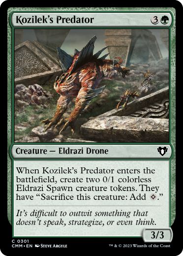 【ENG】【Foil】《コジレックの捕食者/Kozilek's Predator》[CMM]