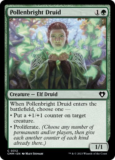【ENG】【Foil】《花粉光のドルイド/Pollenbright Druid》[CMM]