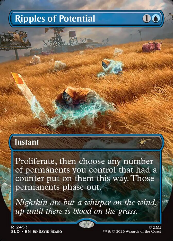 【ENG】【Foil】■ボーダーレス■《潜在能力の波動/Ripples of Potential》(2453)[Secret Lair]