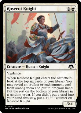 【ENG】【Foil】《ローズコットの騎士/Rosecot Knight》[MH3]