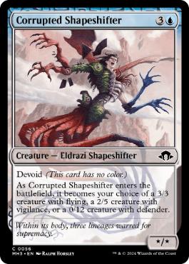 【ENG】【Foil】《堕落した多相の戦士/Corrupted Shapeshifter》[MH3]