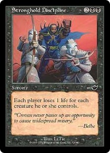 【ENG】【Foil】《要塞の規律/Stronghold Discipline》[NEM]