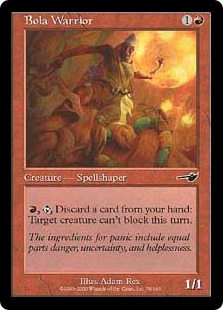 【ENG】【Foil】《ボーラの戦士/Bola Warrior》[NEM]