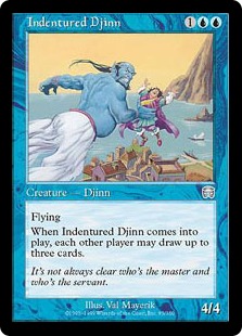 【ENG】【Foil】《年季奉公のジン/Indentured Djinn》[MMQ]