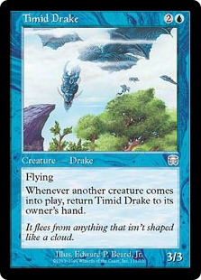 【ENG】【Foil】《臆病ドレイク/Timid Drake》[MMQ]