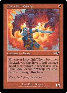 【ENG】【Foil】《溶岩獣の仔/Laccolith Whelp》[NEM]