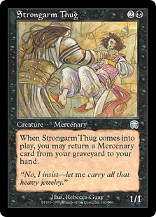 【ENG】【Foil】《腕ずくの凶漢/Strongarm Thug》[MMQ]