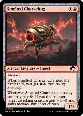 【ENG】【Foil】《精錬された蓄電虫/Smelted Chargebug》[MH3]