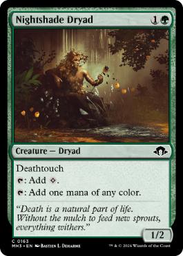 【ENG】【Foil】《ベラドンナのドライアド/Nightshade Dryad》[MH3]