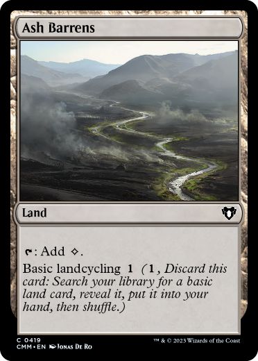 【ENG】【Foil】《灰のやせ地/Ash Barrens》[CMM]