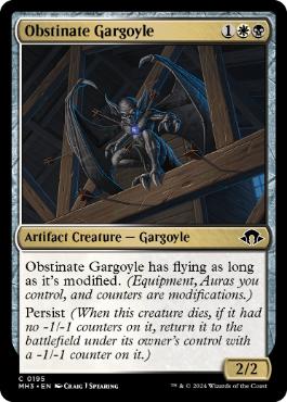 【ENG】【Foil】《執拗なガーゴイル/Obstinate Gargoyle》[MH3]