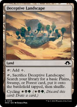 【ENG】【Foil】《欺罔地帯/Deceptive Landscape》[MH3]