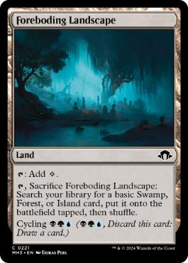【ENG】【Foil】《不吉地帯/Foreboding Landscape》[MH3]