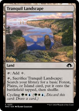 【ENG】【Foil】《安息地帯/Tranquil Landscape》[MH3]