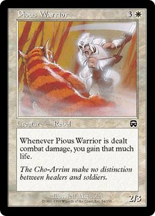 【ENG】【Foil】《敬虔な戦士/Pious Warrior》[MMQ]