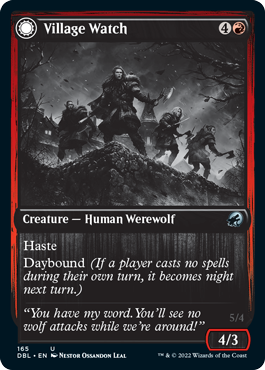 【ENG】【Foil】■DBL■《村の見張り番/Village Watch》[MID]