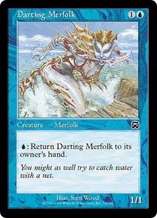 【ENG】【Foil】《矢のごときマーフォーク/Darting Merfolk》[MMQ]