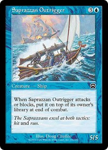 【ENG】【Foil】《サプラーツォのアウトリガー艇/Saprazzan Outrigger》[MMQ]
