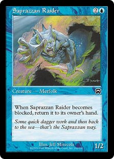【ENG】【Foil】《サプラーツォの略奪者/Saprazzan Raider》[MMQ]