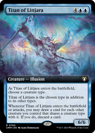【ENG】【Foil】■拡張アート■《リトヤラのタイタン/Titan of Littjara》[CMM]