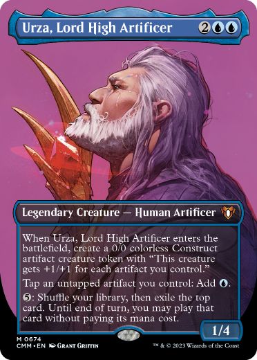 【ENG】【Foil】■ボーダーレス■《最高工匠卿、ウルザ/Urza, Lord High Artificer》[CMM]