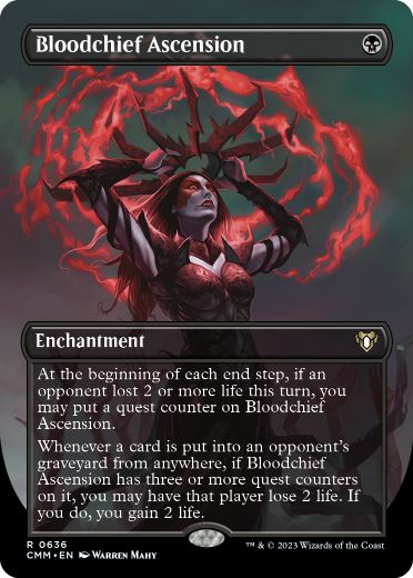 【ENG】【Foil】■ボーダーレス■《血の長の昇天/Bloodchief Ascension》[CMM]