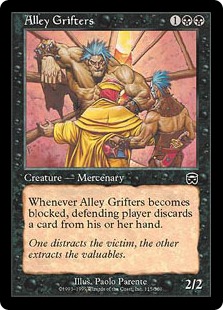 【ENG】【Foil】《路地のいかさま師/Alley Grifters》[MMQ]