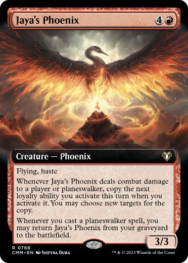 【ENG】【Foil】■拡張アート■《ヤヤのフェニックス/Jaya's Phoenix》[CMM]