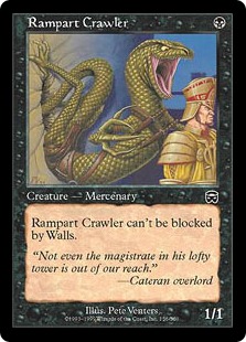 【ENG】【Foil】《塁壁を這うもの/Rampart Crawler》[MMQ]