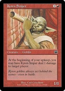 【ENG】【Foil】《カイレンの狙撃者/Kyren Sniper》[MMQ]