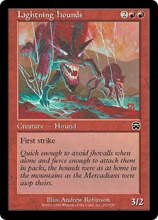 【ENG】【Foil】《稲妻の猟犬/Lightning Hounds》[MMQ]