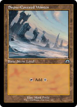 【ENG】【Foil】■旧枠■《冠雪の荒地/Snow-Covered Wastes》[MH3]