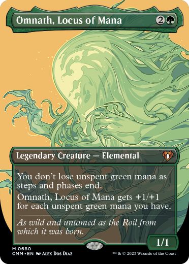 【ENG】【Foil】■ボーダーレス■《マナの座、オムナス/Omnath, Locus of Mana》[CMM]