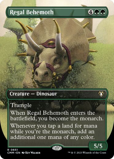 【ENG】【Foil】■ボーダーレス■《絢爛なビヒモス/Regal Behemoth》[CMM]