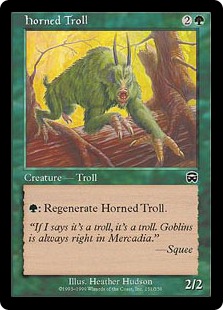 【ENG】【Foil】《有角トロール/Horned Troll》[MMQ]