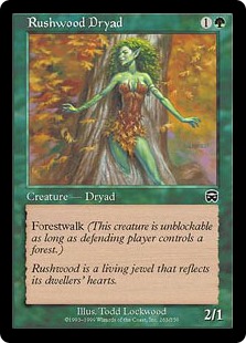 【ENG】【Foil】《ラッシュウッドのドライアド/Rushwood Dryad》[MMQ]
