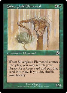 【ENG】【Foil】《シルバーグレイド峡谷の精霊/Silverglade Elemental》[MMQ]