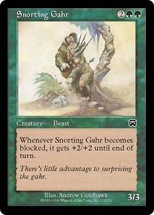 【ENG】【Foil】《鼻を鳴らすガア/Snorting Gahr》[MMQ]