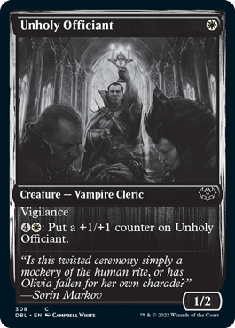 【ENG】■DBL■《不浄なる祭司/Unholy Officiant》[VOW]